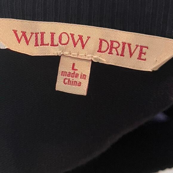 Willow Drive Women's‎ L Navy Blue Dip Dye Sweater Tie-Hem Casual Colorful - Picture 4 of 5